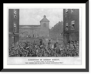 Execution of Robert Emmet, in Thomas Street 20th September 1803, Historic Print