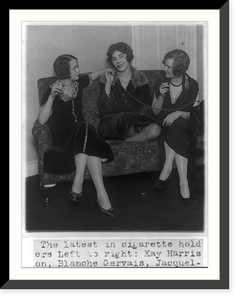 The latest in cigarette holders, Vintage Print