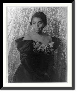 Historic Framed Print, [Portrait of Marian Anderson],  17-7/8" x 21-7/8"