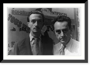 Historic Framed Print, [Portrait of Man Ray and Salvador Dali, Paris],  17-7/8" x 21-7/8"