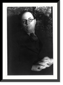 Historic Framed Print, [Portrait of Elmer Rice],  17-7/8" x 21-7/8"