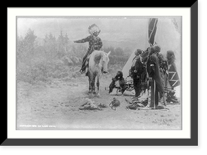 Historic Framed Print, The Messenger,  17-7/8" x 21-7/8"