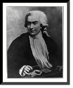 Galvani, half-length portrait, holding tray with dissected frog, Antique Wall Art