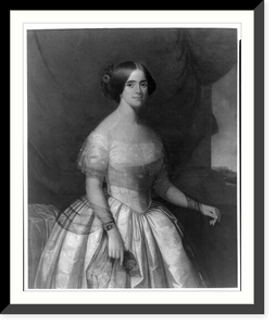 Historic Framed Print, [Jenny Lind, 1820-1887, three-quarter length portrait, standing],  17-7/8" x 21-7/8"