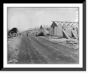 Parker, Ariz. Apr. 1942. constructing buildings for Japanese-American evacuees at the War relocation authority center on the Colorado River Indian Reservation Classic, Vintage Wall Art