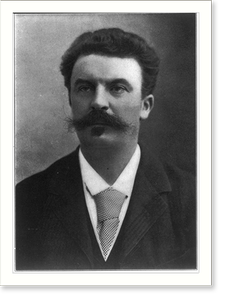 Historic Portrait - Guy de Maupassant, bust portrait, 1850