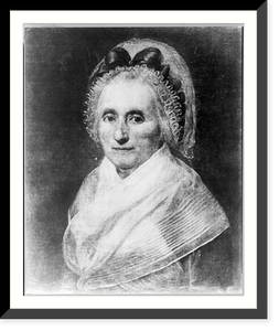 Mary Ball Washington, head and shoulders, most authentic of her portraits"" Classic, Historic Reproduction