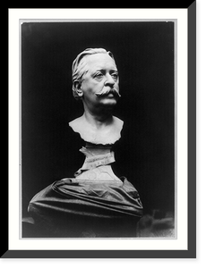 John Russell Young, 1841-1899, sculpture bust, facing right, Antique Poster