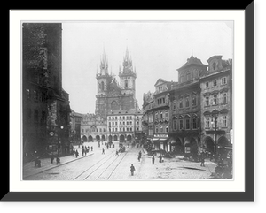 Czeckoslovakia - Prague - old town square with Tyn Ch, Historic Reproduction