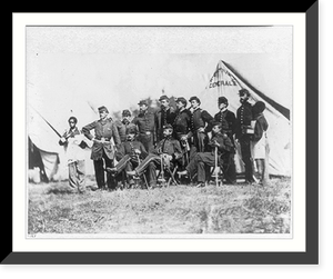 A.T.A. Torbert, full, seated with staff (Bvt. Maj. Gen) Classic, Antique Print
