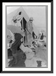 General Pershing outside his tent after breakfast, Namiquipa, Mexico, Vintage Print