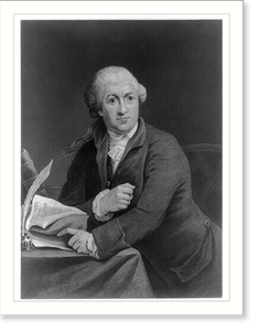 Historic Portrait - David Garrick, half-length portrait, seated, 1717
