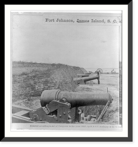 Fort Johnson, James Island, S.C., showing the face towards the channel, Antique Wall Art