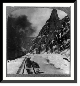 Historic Framed Print, Currecanti Needle Block Canyon, Colorado,  17-7/8" x 21-7/8"