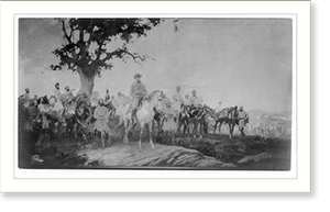 Black & White Photo - General Lee and his Confederate generals