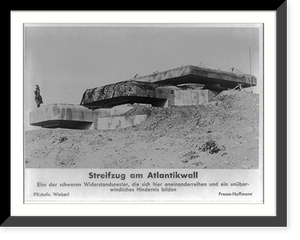 Historic Framed Print, Streifzug am Atlantikwall,  17-7/8" x 21-7/8"