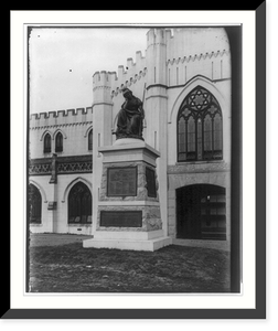 Statue of Virginia mourning her dead - front view, V.M.I., Lexington, Va, Antique Wall Art