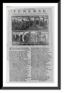 The South-Sea Funeral Classic, Antique Poster