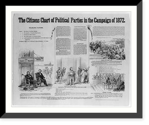 The citizens chart of political parties in the campaign of 1872, Historic Print