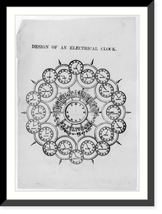 Design of an electrical clock of Souire Lander & Co. - advertisement Classic, Antique Wall Art