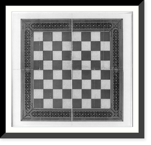 Instructions on playing the game of chess - given on illus. of a chessboard, Antique Print