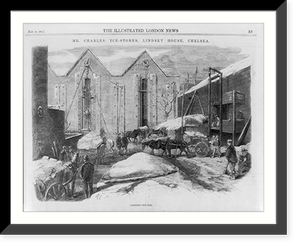 Mr. Charles ice-stores, Lindsey House, Chelsea: carting the ice Classic, Vintage Poster