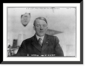 A.E. Lunt, head-and-shoulders portrait, facing front, Vintage Print