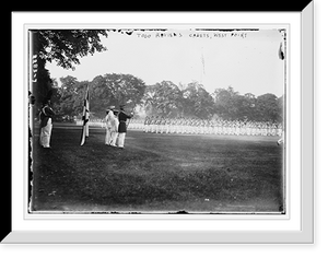 Historic Framed Print, Togo reviews cadets. West Point - 2,  17-7/8" x 21-7/8"