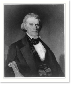 Antique Portrait - John Caldwell Calhoun, half-length portrait, seated