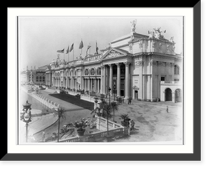 World's Columbian Expo., Chicago, 1892: Manufacturers Building, rt. front, Vintage Wall Art