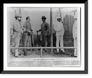 U.S. Army uniform display in Government Bldg., St. Louis Worlds Fair, 1904: uniforms worn in the tropics Classic, Historic Print