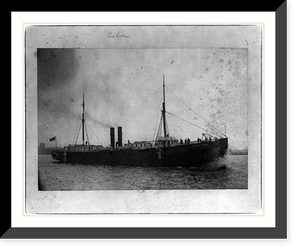 Red Cross relief ship, STATE OF TEXAS; starboard broadside, Vintage Wall Art