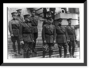 Pershing & staff, Sept. 1919: Maj. Gen. Fox Connor, Cols. John Quekemeyer & Geo. C. Marshall, Maj. Gen. Andre Brewster, and 3 others Classic, Historic Reproduction