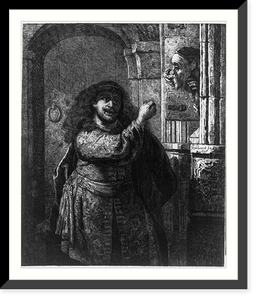 Historic Framed Print, Samson threatening his father-in-law,  17-7/8" x 21-7/8"