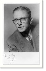 Antique Portrait - Alan Paton, head and shoulders, facing left