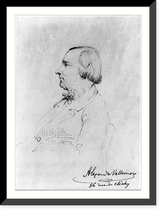 Alexander Vattemare, head and shoulders, left profile, Vintage Wall Art