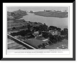 Va. - Old Point Comfort - Sacred Heart Novitiate: aerial view of grounds, Vintage Poster