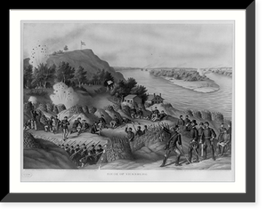 Siege of Vicksburg. 13, 15, & 17 Corps, Commanded by Gen. U.S. Grant, assisted by the Navy under Admiral Porter. Surrender, July 4, 1863, Antique Wall Art