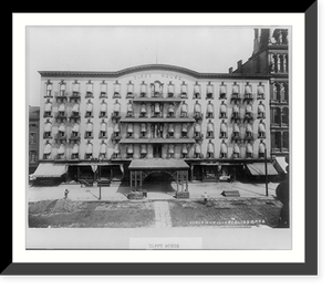 N.Y. - Buffalo - full front view of the Tifft House, a large hotel, Antique Wall Art