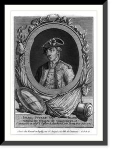 Vintage Americana Print - Boston - Israel Putnam E'qer, 1775