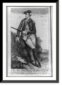 The Hon. Sir Willm. Howe Kt. of the Bath, commander in chief of all his majesty's forces in America, Vintage Print