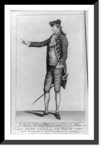 Richd. Lord Viscount Howe rear admiral of the White and commander in chief of the fleet in N. America, Vintage Poster