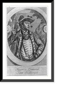 Vintage Americana Print - Major general John Sullivan