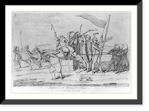 Historic Framed Print, Britania's assassination, or .  the republican amusement,  17-7/8" x 21-7/8"