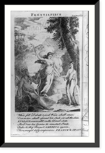 Historic Framed Print, Frontispiece - when fell debate & civil wars shall cease ...,  17-7/8" x 21-7/8"