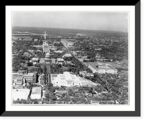 D.C. Washington - Aerial view, looking west from E. Capitol St. toward Capitol; excavated site of LC Annex is in left foreground, Antique Poster