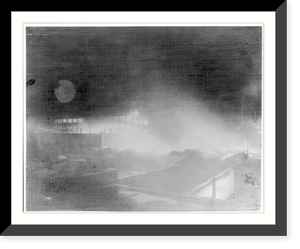 Fire at Thos. A. Edison, Inc., East Orange, N.J., Wednesday, Dec. 16, 1914, 9:00 P.M, Antique Print