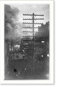 Antique Photo Print - Baltimore - Md. - Fire of: Hurst Bldg, 1904