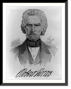 Robert Lucas, 1871-1853, bust, facing front, based on engraving in Annals of Iowa, July 1896, opp. p. 409, Historic Reproduction