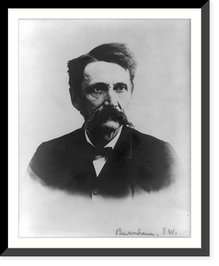 Historic Framed Print, [Sherburne Wesly Burnham, 1838-1921, head-and-shoulders portrait, facing right],  17-7/8" x 21-7/8"